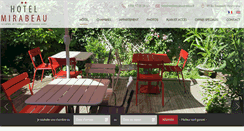 Desktop Screenshot of hotel-mirabeau.fr