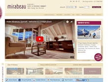 Tablet Screenshot of hotel-mirabeau.ch